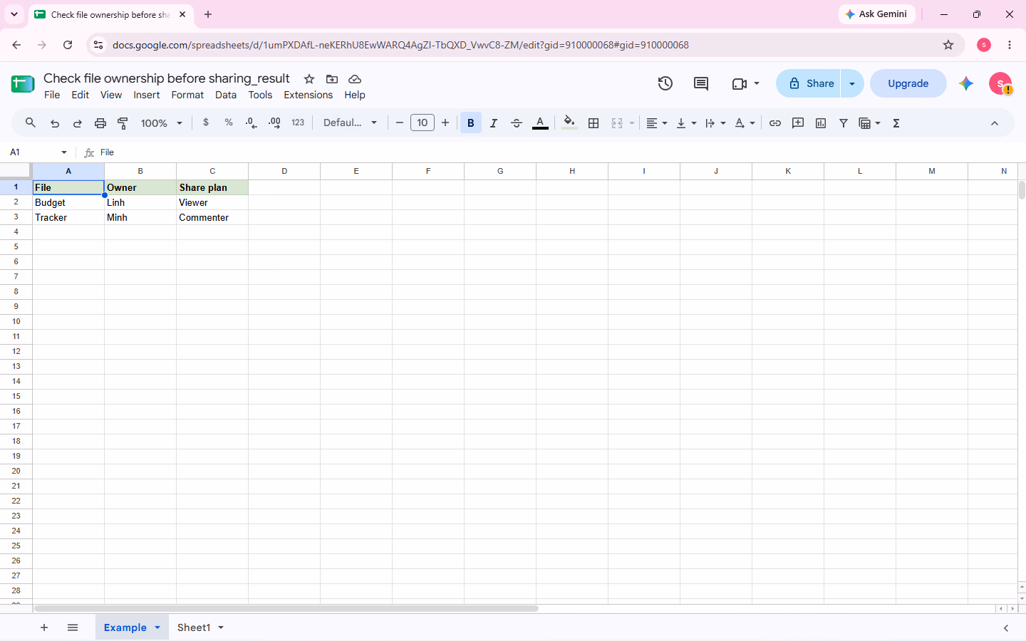 The troubleshooting workbook is open successfully before testing its copy link.