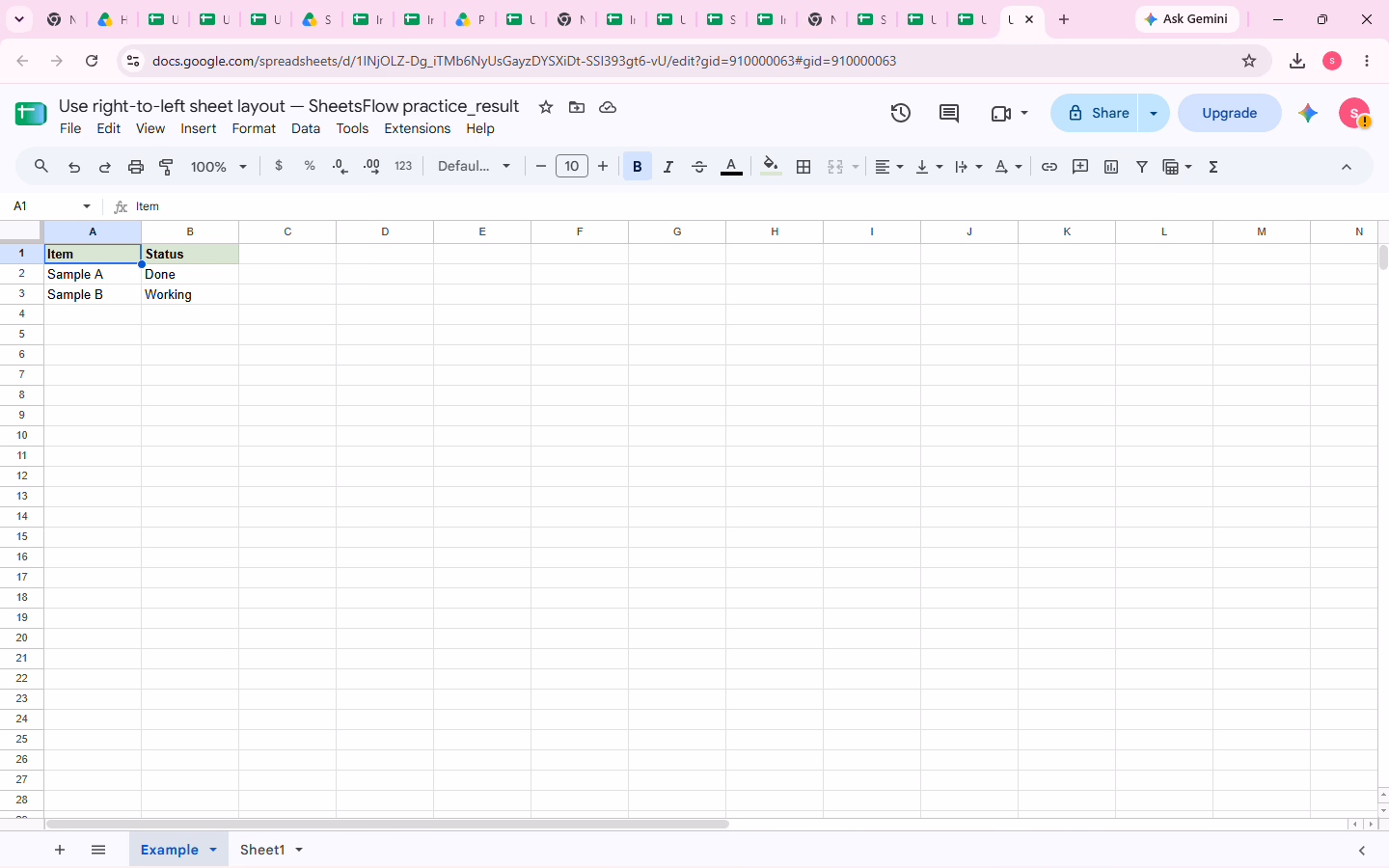 The _result workbook shows the complete clean source data before the action.