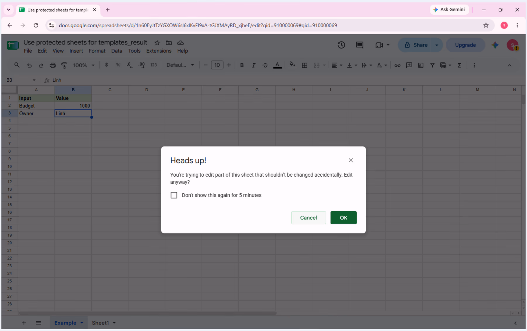 Real Google Sheets evidence for the action step, with the relevant range or menu visible and the cursor placed on the intended control.