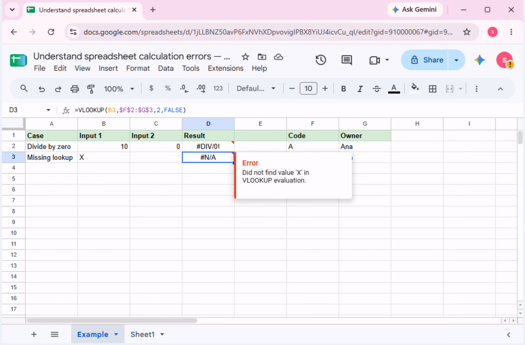 Real Google Sheets evidence for the action step, with the relevant range or menu visible and the cursor placed on the intended control.